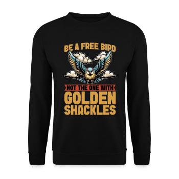 Bird Enthusiast Be A Free Bird Wildlife Enthusiast - Unisex Pullover - Schwarz - Vorne - Alina (178cm) & Michal (187cm)