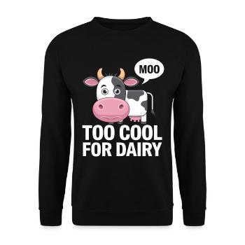 Intolérance au lactose Intolérance au lactose - Sweat-shirt Unisexe - noir - Devant - Alina (178cm) & Michal (187cm)