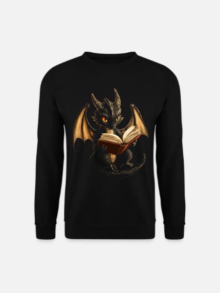 Black Dragon – Mysticism for Book Lovers - Unisex Sweatshirt - black