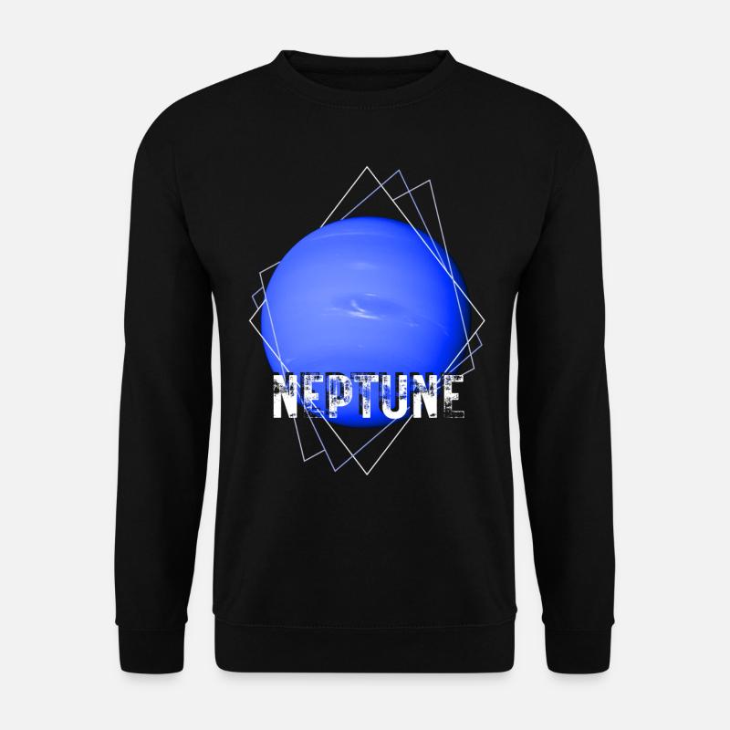 Neptun Planet - Unisex Pullover - Schwarz