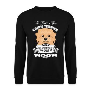 Cairn Terrier Mom - Unisex Sweatshirt - black - Front - Alina (178cm) & Michal (187cm)