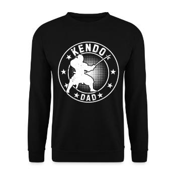 Kendo Combattant Papa Kendo Lutteur Kendo Papa - Sweat-shirt Unisexe - noir - Devant - Alina (178cm) & Michal (187cm)