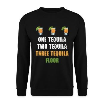 Une tequila Deux Tequila Trois Tequila Sol - Sweat-shirt Unisexe - noir - Devant - Alina (178cm) & Michal (187cm)