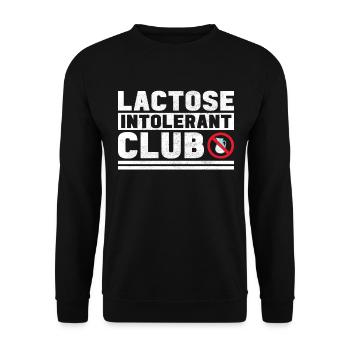 Intolérance au lactose Intolérance au lactose - Sweat-shirt Unisexe - noir - Devant - Alina (178cm) & Michal (187cm)