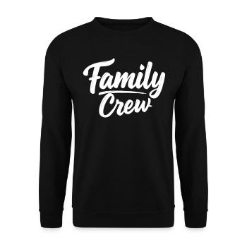 Family Crew Family Large Family Families - Unisex Sweatshirt - black - Front - Alina (178cm) & Michal (187cm)