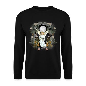 Ange spirituel conte de fées conte de fées protecteur de caractère - Sweat-shirt Unisexe - noir - Devant - Alina (178cm) & Michal (187cm)