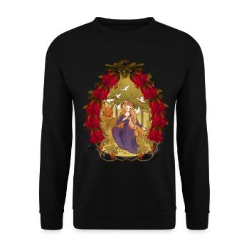 Enfant Enfants Conte de fées Conte de fées Personnage Noël - Sweat-shirt Unisexe - noir - Devant - Alina (178cm) & Michal (187cm)