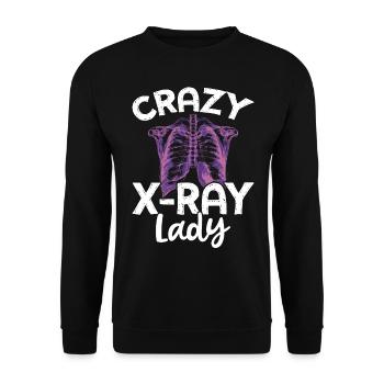 Radiologist X-ray technician X-ray image - Unisex Sweatshirt - black - Front - Alina (178cm) & Michal (187cm)