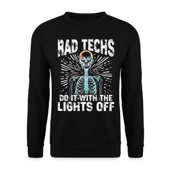 Radiologist X-ray technician X-ray image - Unisex Sweatshirt - black - Front - Alina (178cm) & Michal (187cm)
