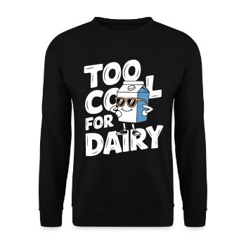 Laktoseintoleranz Laktoseintolerant - Unisex Pullover - Schwarz - Vorne - Alina (178cm) & Michal (187cm)