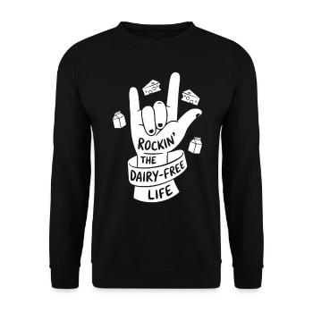 Intolérance au lactose Intolérance au lactose - Sweat-shirt Unisexe - noir - Devant - Alina (178cm) & Michal (187cm)