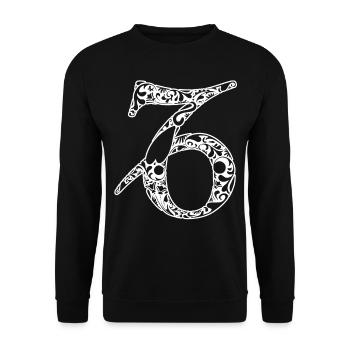 Capricorn Zodiac Sign Of Zodiac - Unisex Sweatshirt - black - Front - Alina (178cm) & Michal (187cm)