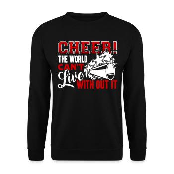 Cheerleading Live Without Cheerleading - Unisex Sweatshirt - black - Front - Alina (178cm) & Michal (187cm)