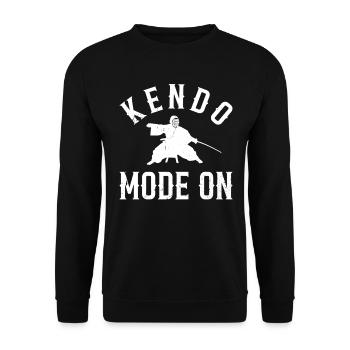 Kendo Mode On - Kendo Fighter Kendo Wrestling - Unisex Sweatshirt - black - Front - Alina (178cm) & Michal (187cm)