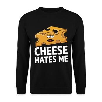 Lactose intolerance Lactose intolerant - Unisex Sweatshirt - black - Front - Alina (178cm) & Michal (187cm)