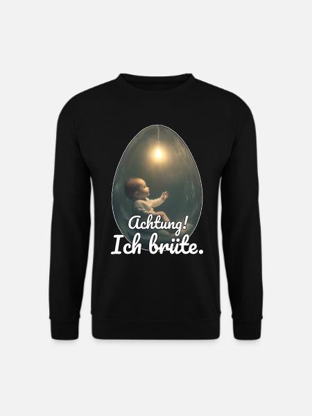 Brüter-Design für schwangere Frauen - Unisex Pullover - Schwarz