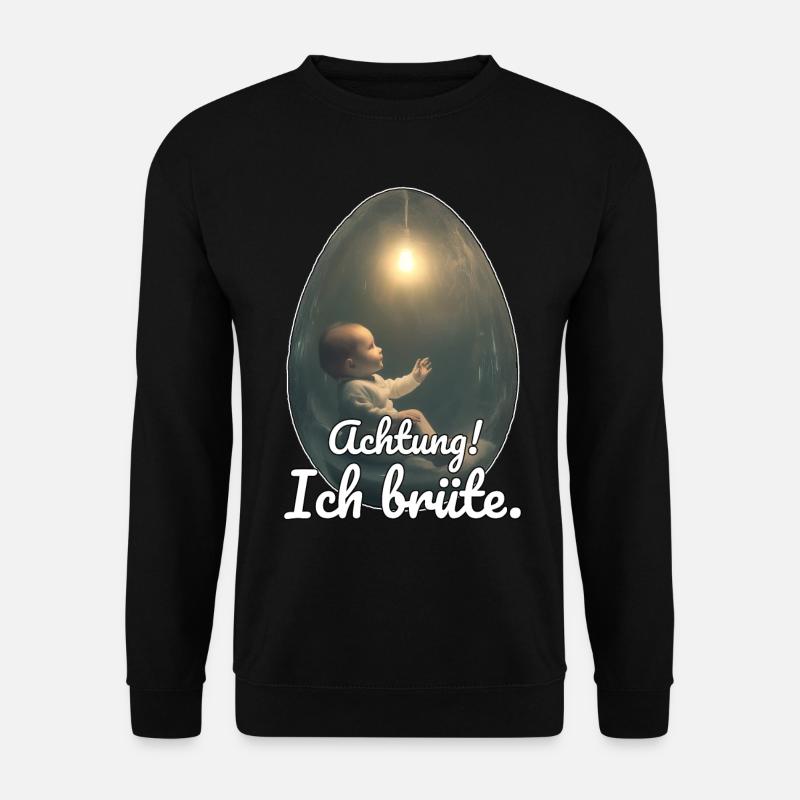 Brüter-Design für schwangere Frauen - Unisex Pullover - Schwarz