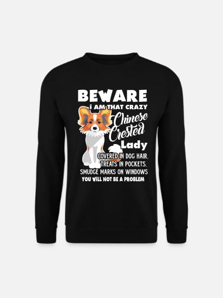 Chinese Crested Lady - Unisex Sweatshirt - black