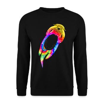 Otter Tie Dye - Unisex Sweatshirt - black - Front - Alina (178cm) & Michal (187cm)