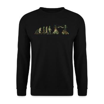 Kendo Evolution Kendo Combattant Kendo Lutteur - Sweat-shirt Unisexe - noir - Devant - Alina (178cm) & Michal (187cm)