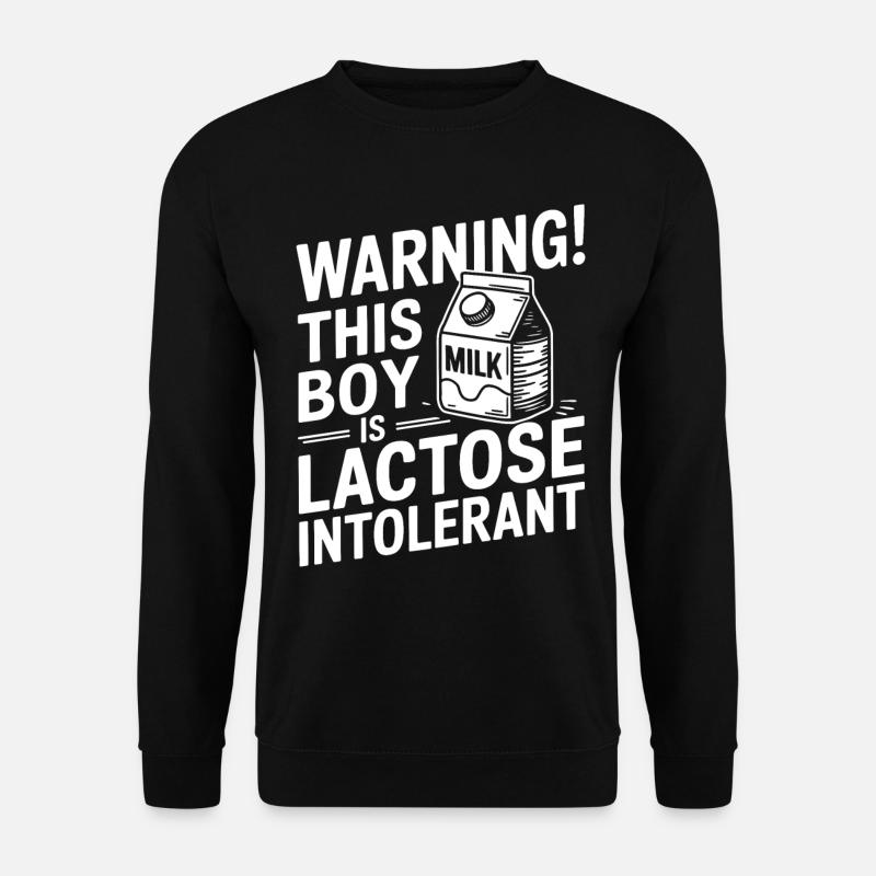 Lactose intolerance Lactose intolerant - Unisex Sweatshirt - black