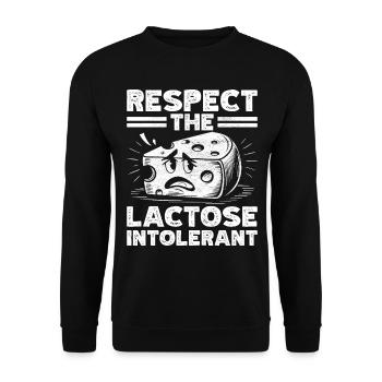 Intolérance au lactose Intolérance au lactose - Sweat-shirt Unisexe - noir - Devant - Alina (178cm) & Michal (187cm)