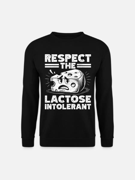 Lactose intolerance Lactose intolerant - Unisex Sweatshirt - black
