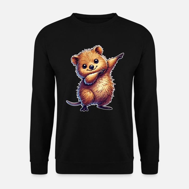 Quokka, Australian Animal, Dabbing - Unisex Sweatshirt - black