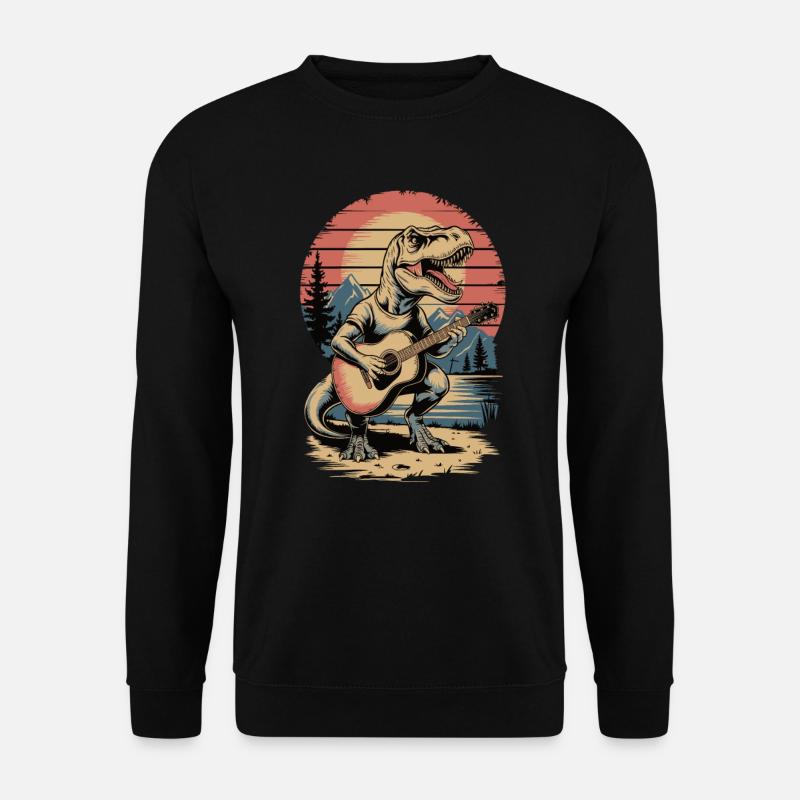 T. Rex Guitar - Unisex Sweatshirt - black