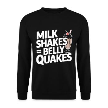 Intolérance au lactose Intolérance au lactose - Sweat-shirt Unisexe - noir - Devant - Alina (178cm) & Michal (187cm)