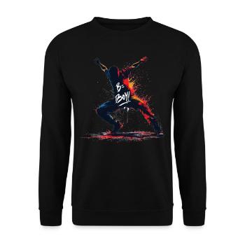 B-Boy Breakdance Hip Hop Dance Danseuse Breakdance - Sweat-shirt Unisexe - noir - Devant - Alina (178cm) & Michal (187cm)
