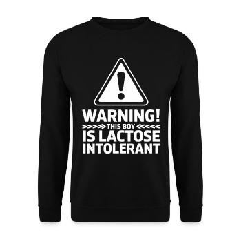 Intolérance au lactose Intolérance au lactose - Sweat-shirt Unisexe - noir - Devant - Alina (178cm) & Michal (187cm)