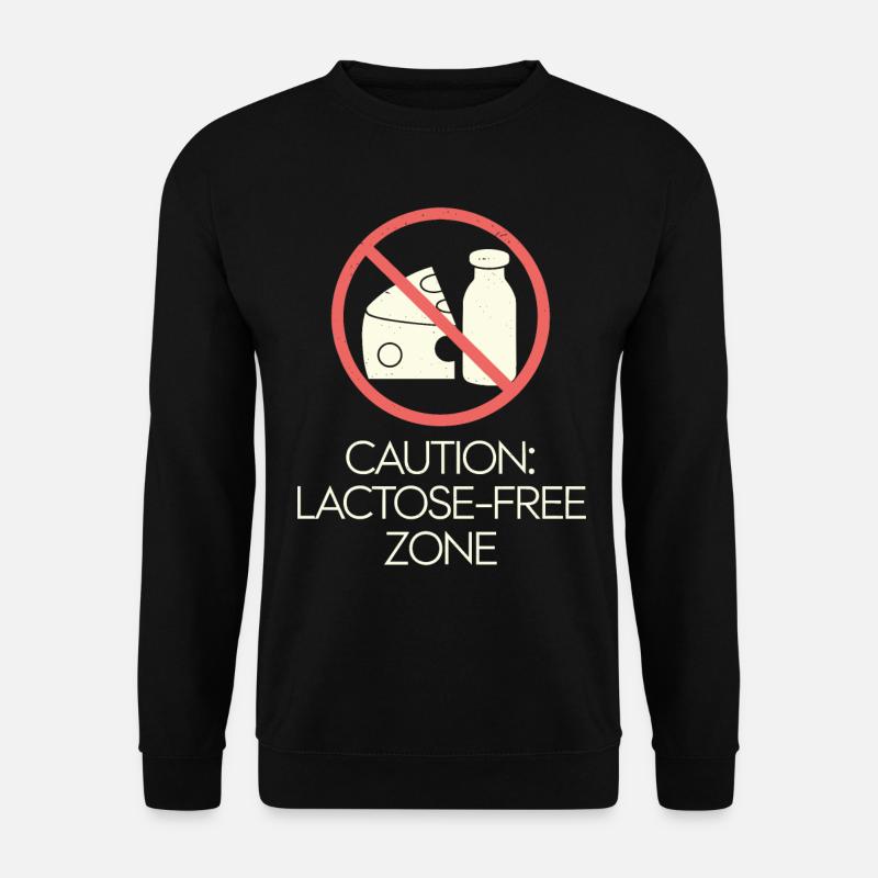 Lactose intolerance Lactose intolerant - Unisex Sweatshirt - black