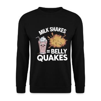 Intolérance au lactose Intolérance au lactose - Sweat-shirt Unisexe - noir - Devant - Alina (178cm) & Michal (187cm)