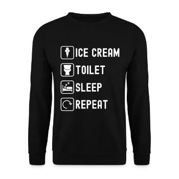 Intolérance au lactose Intolérance au lactose - Sweat-shirt Unisexe - noir - Devant - Alina (178cm) & Michal (187cm)