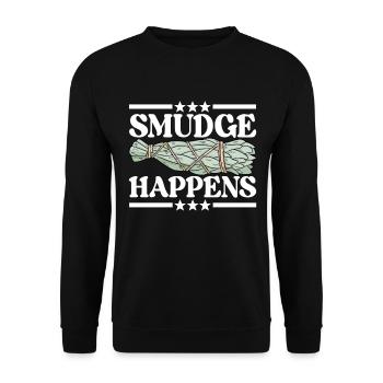 Herbs Incense Smudging Spiritual - Unisex Sweatshirt - black - Front - Alina (178cm) & Michal (187cm)
