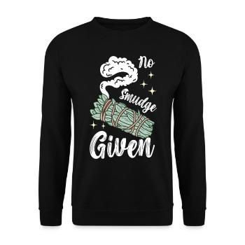 Herbes Encens Purification Spirituelle - Sweat-shirt Unisexe - noir - Devant - Alina (178cm) & Michal (187cm)