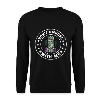 Herbes Encens Purification Spirituelle - Sweat-shirt Unisexe - noir - Devant - Alina (178cm) & Michal (187cm)