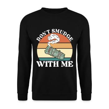 Herbs Incense Smudging Spiritual - Unisex Sweatshirt - black - Front - Alina (178cm) & Michal (187cm)