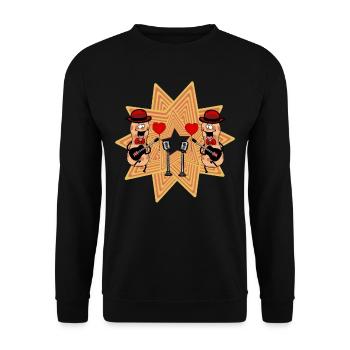 Peanut Musician Guitarist Guitarist Peanuts - Unisex Sweatshirt - black - Front - Alina (178cm) & Michal (187cm)