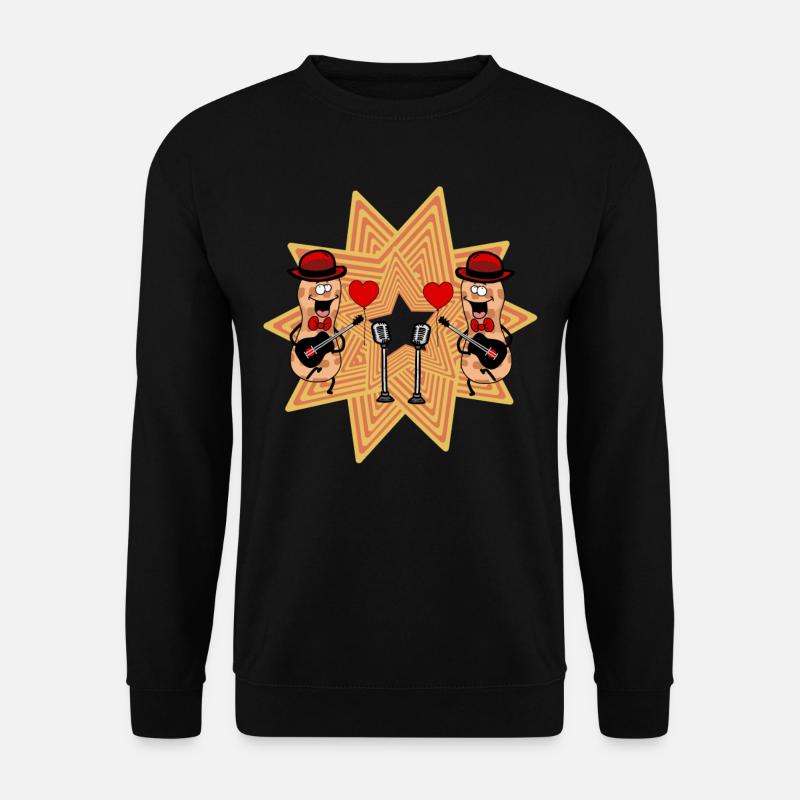 Peanut Musicien Guitariste Guitariste Peanuts - Sweat-shirt Unisexe - noir