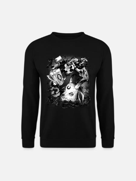 Halloween Ritual Horror Mitternacht Satan Voodoo - Unisex Pullover - Schwarz