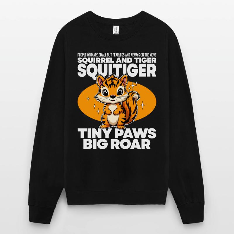 TINY PAWS BIG ROAR - EICHHÖRNCHEN UND TIGER - SQUITIGE Unisex Pullover