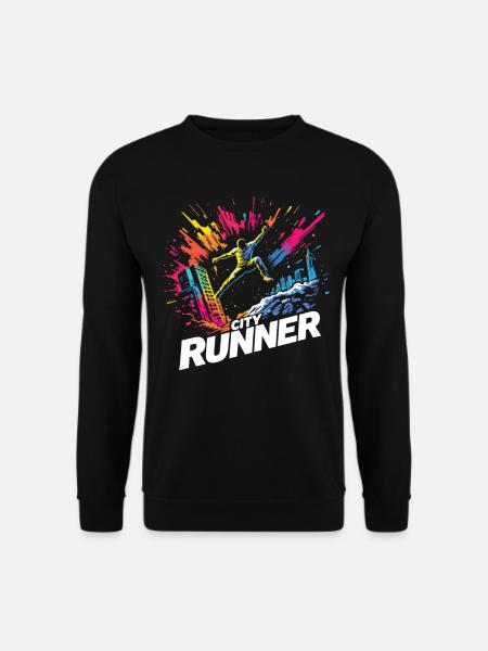 City Runner Stadtläufer - Unisex Sweatshirt - black