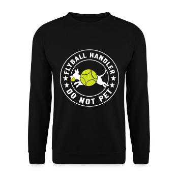 Flyball Hundesport - Unisex Pullover - Schwarz - Vorne - Alina (178cm) & Michal (187cm)