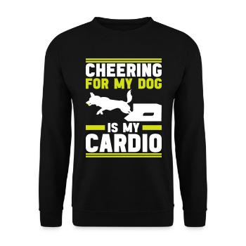 Flyball Sports canins - Sweat-shirt Unisexe - noir - Devant - Alina (178cm) & Michal (187cm)