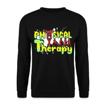 Physical Therapist Funny Physical Therapy - Unisex Sweatshirt - black - Front - Alina (178cm) & Michal (187cm)