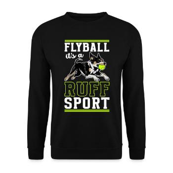 Flyball Dog Sports - Unisex Sweatshirt - black - Front - Alina (178cm) & Michal (187cm)