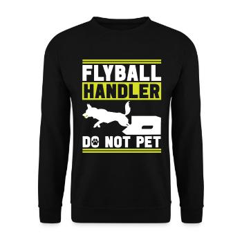 Flyball Sports canins - Sweat-shirt Unisexe - noir - Devant - Alina (178cm) & Michal (187cm)