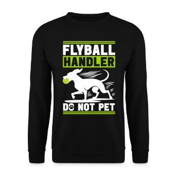Flyball Dog Sports - Unisex Sweatshirt - black - Front - Alina (178cm) & Michal (187cm)